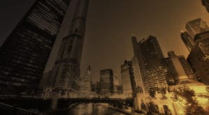 Banner image of downtown Chicago and the river front